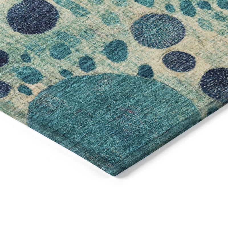 HomeRoots Geometric Transitional Rectangle Outdoor Rug