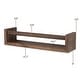preview thumbnail 5 of 27, Wallniture Utah Wood Wall Shelves for Book and Toy Storage (Set of 2)