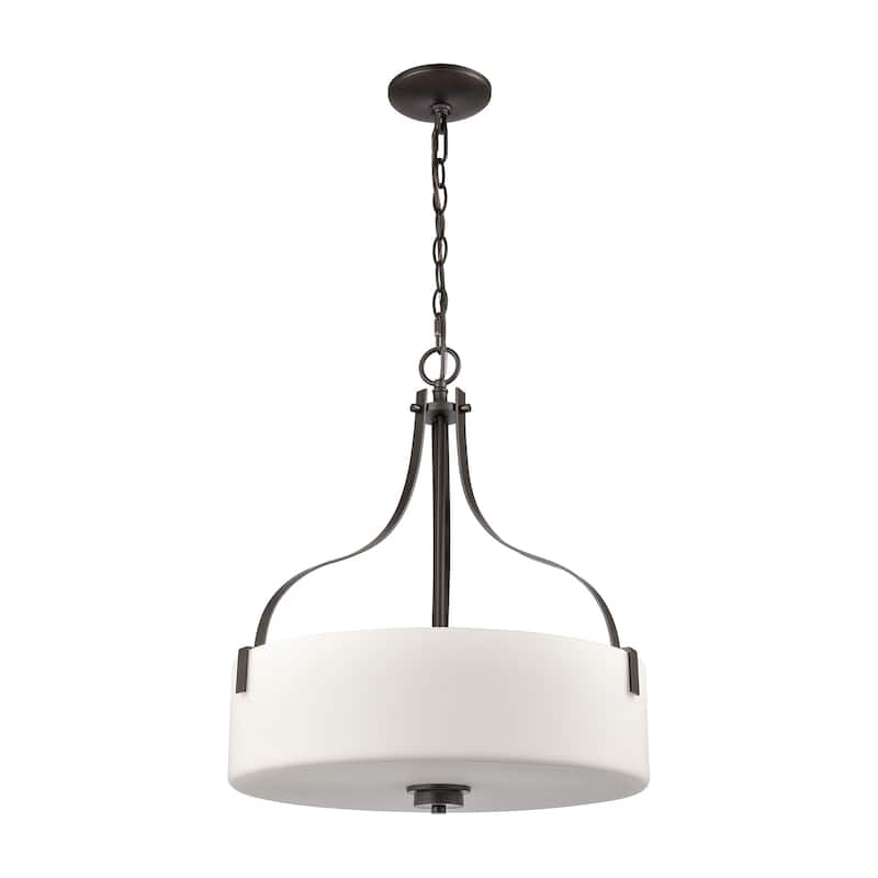 Marion 9-inch Wide 1-Light Pendant in Oil Rubbed Bronze - Oil Rubbed Bronze - 18in W x 18in D x 22.5in H