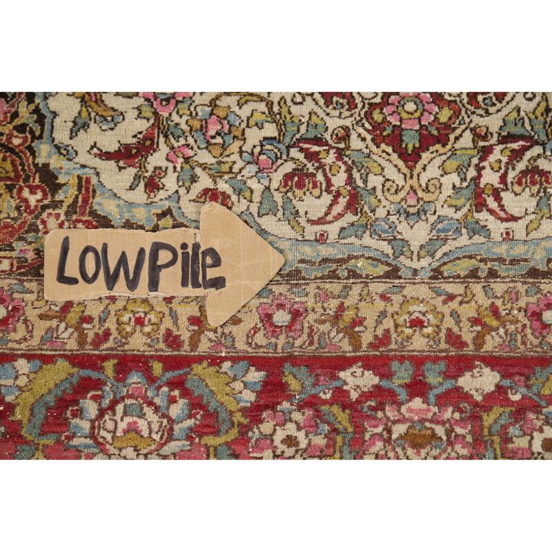 Pre-1900 Antique Vegetable Dye Isfahan Persian Wool Carpet - 4'7" x 6'7"