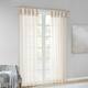 Madison Park Elowen Twisted Tab Voile Sheer Window Pair