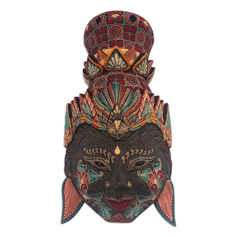 Novica Handmade Powerful Rama Wood Mask