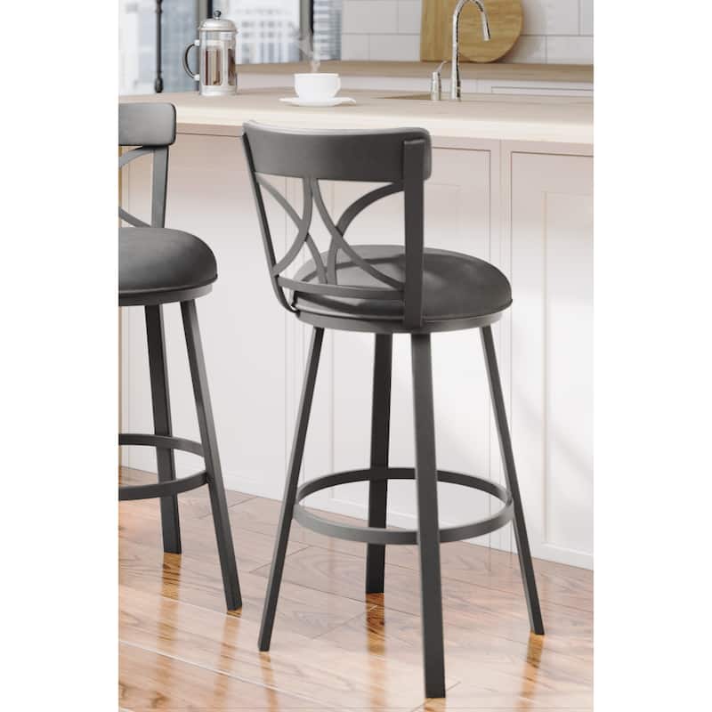 Tempo Furniture Bradley Swivel 26" Counterstool/30" Barstool by Furnish Theory