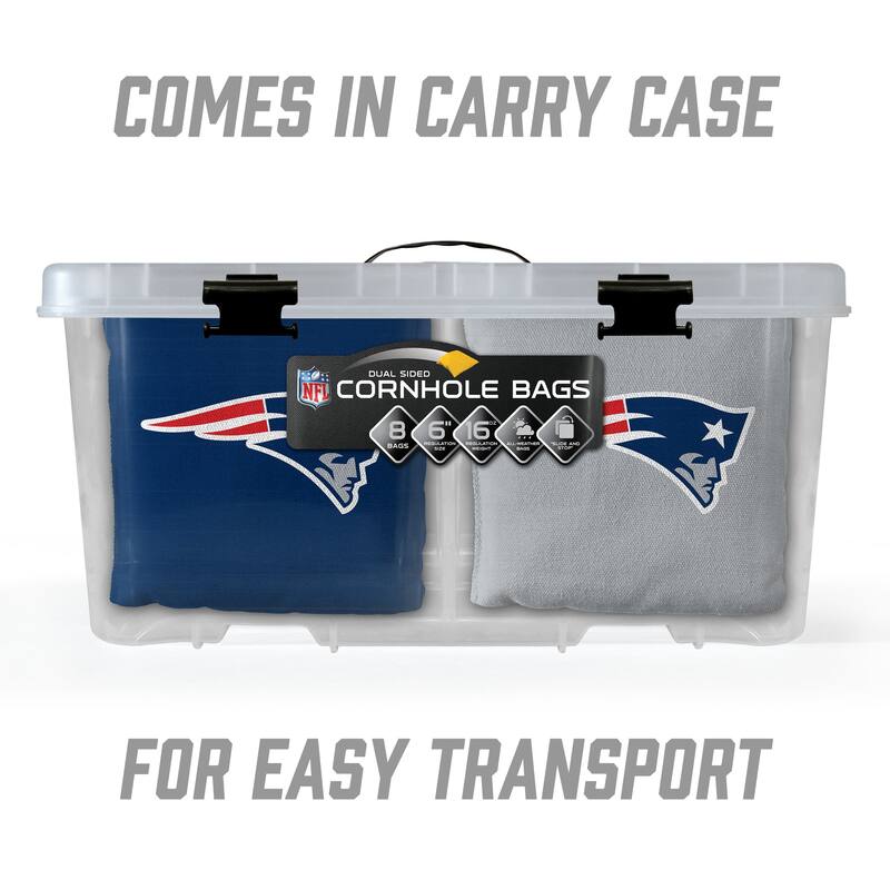New England Patriots NFL Dual Sided Pro Stop & Slide Cornhole Bags