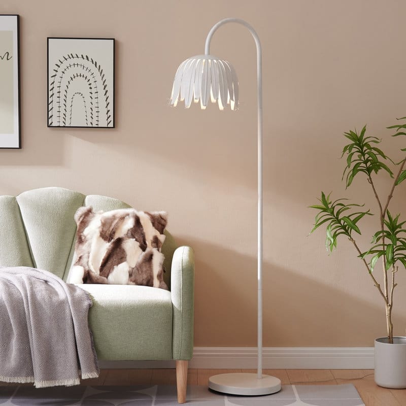 Acroma - 60.88" Arched Steel Dimmable Floor Lamp - N/A