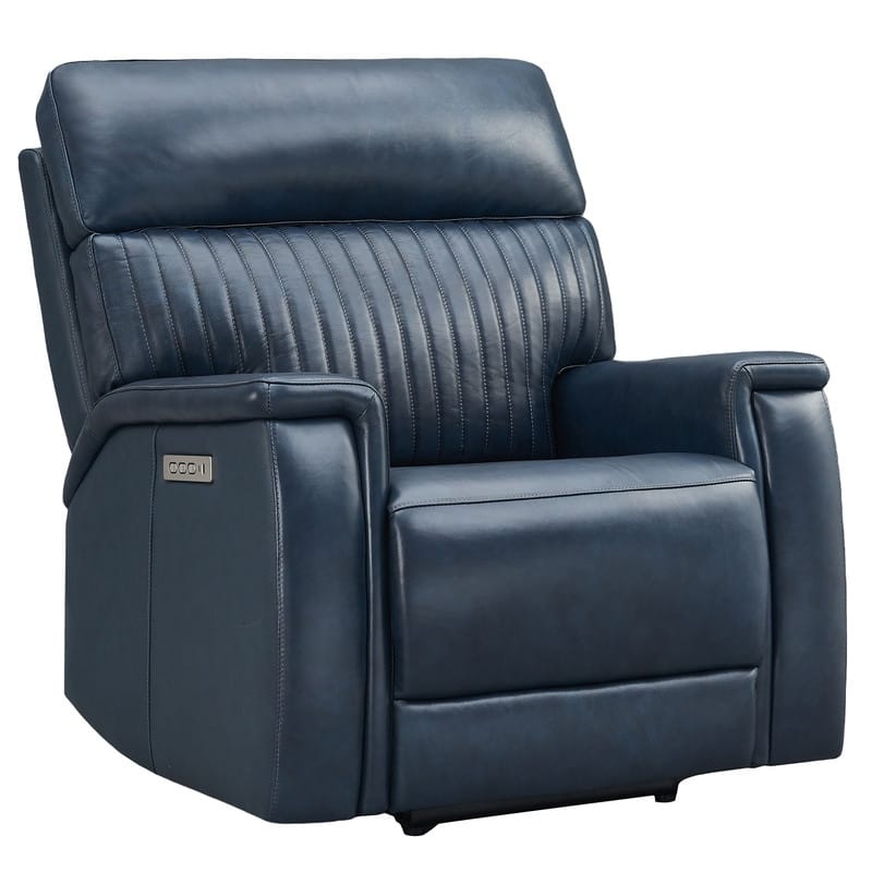 Genuine Leather Zero Gravity Power Reclining Sofa with Headrest, Lumbar & USB, Living Room Set