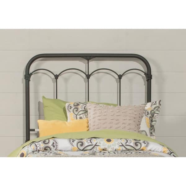 slide 2 of 7, Hillsdale Furniture Jocelyn Metal Headboard Only, Black Sparkle