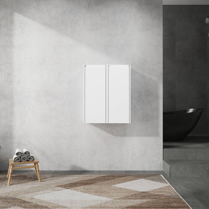 12" Bathroom Side Cabinet, 2-Soft Close Doors, Float Mounting Design