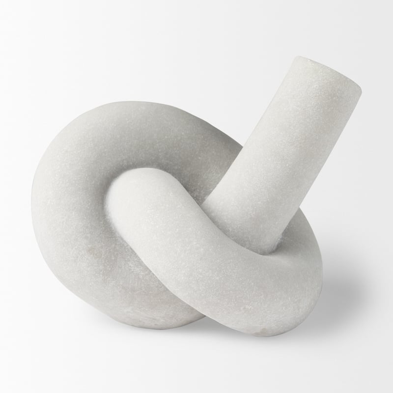Otto Granite Resin Large Knot Sculpture Decorative Object
