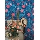 preview thumbnail 2 of 5, Disney Stitch Tropical Flowers Blue Peel and Stick Wallpaper - 216 x 20.50