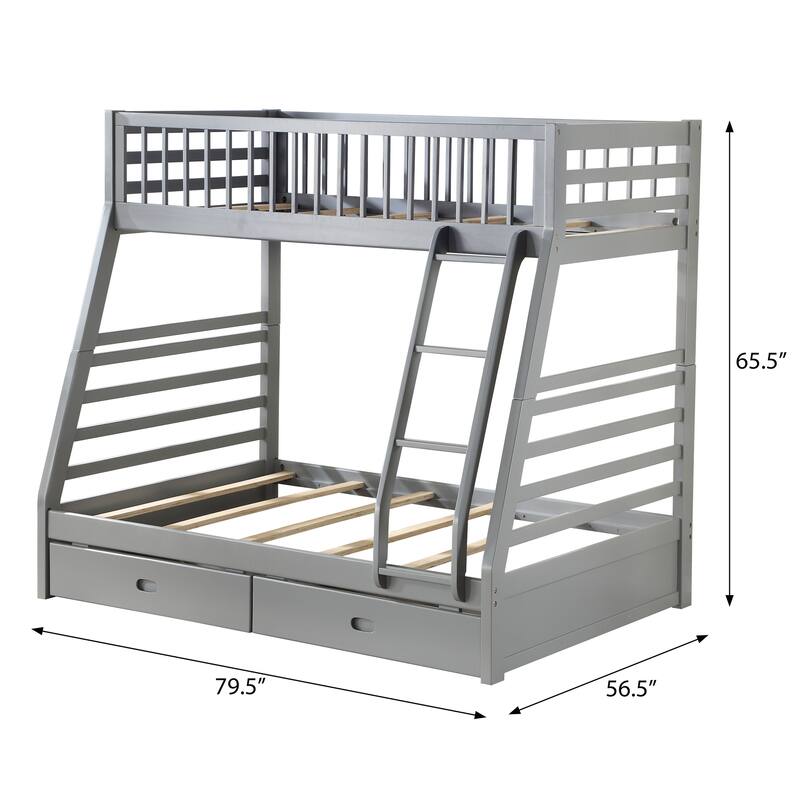 Farley Twin Over Full Bunk Bed with Underbed Drawers