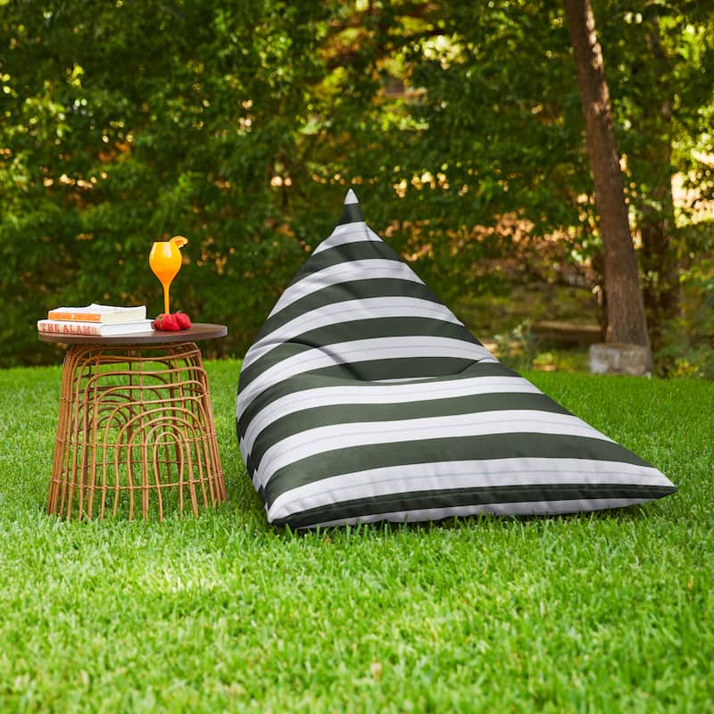 Sorra Home Sunbrella Outdoor Bean Lounger - 54 in W x 38 in W x 21 in H