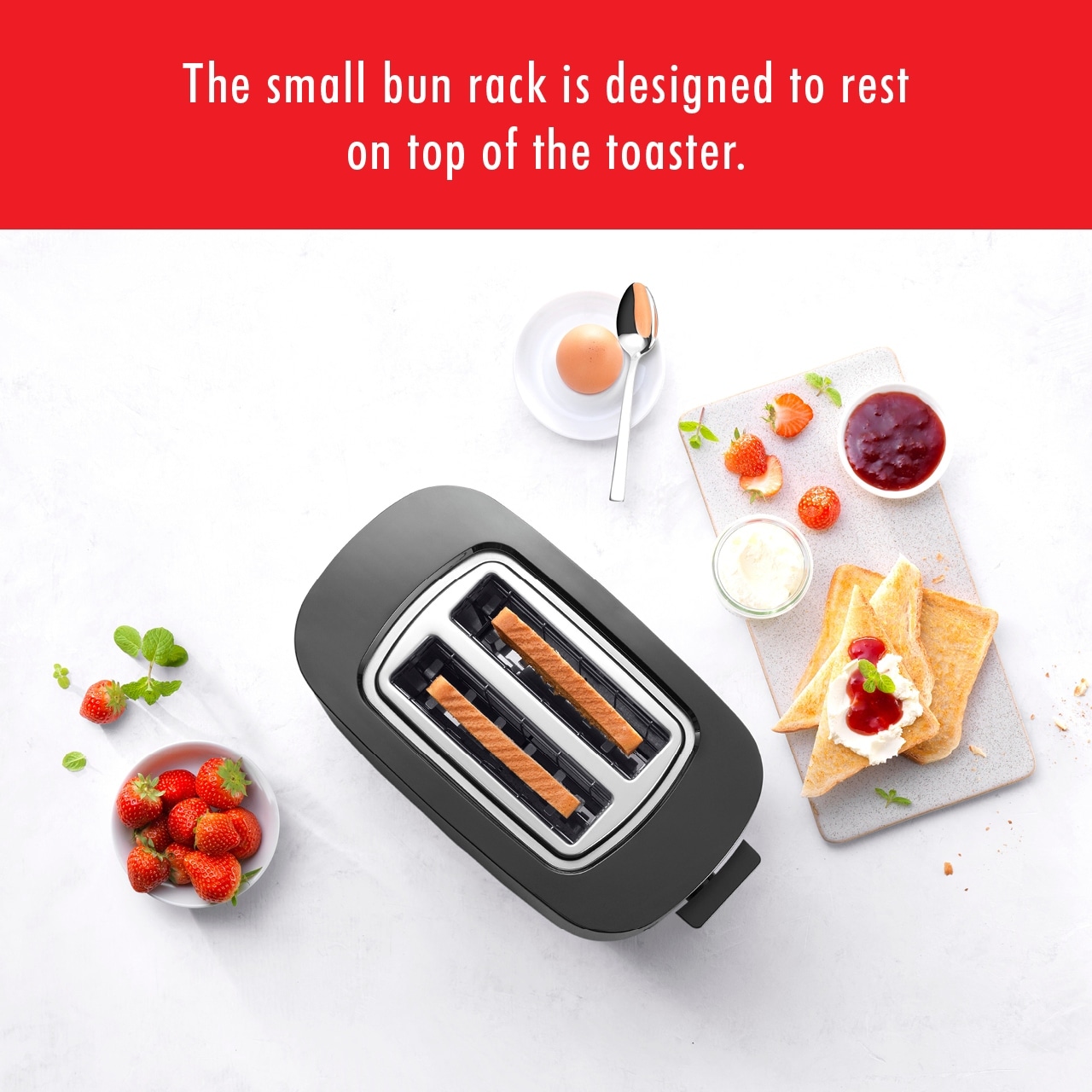 Toaster with bun warmer sale
