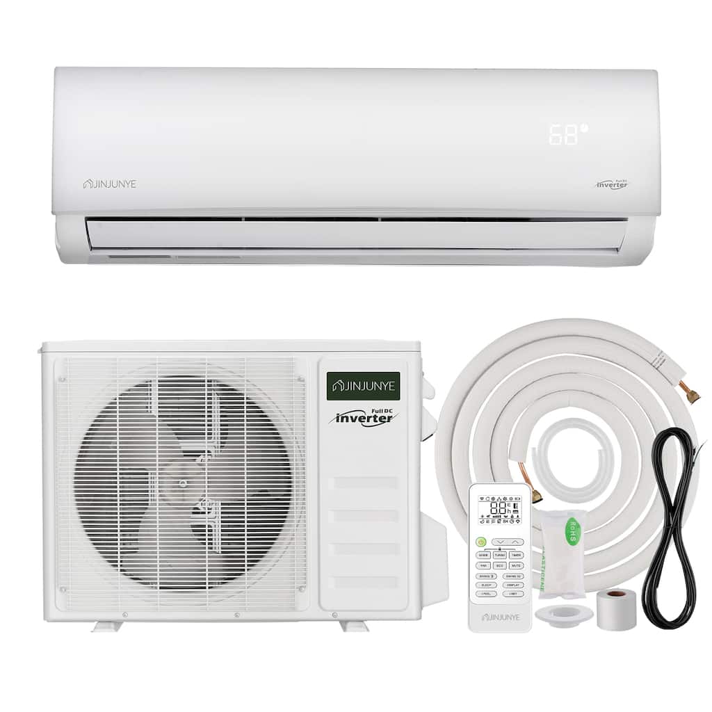 White Split Air Conditioner 12000BTU ,115V 17SEER2,Min Split AC/Heating System, Energy Saving
