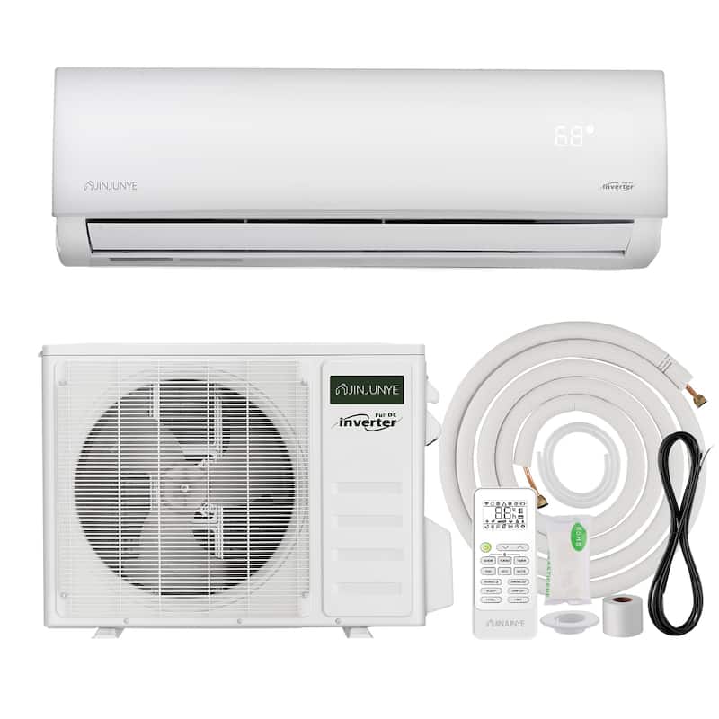 White Split Air Conditioner 12000BTU ,Ductless Inverter Heat Pump, 208-230V 17SEER2,Min Split AC/Heating System, Energy Saving