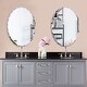 preview thumbnail 2 of 6, Porch & Den Outlook Beveled Oval Venetian Frameless Wall Mirror
