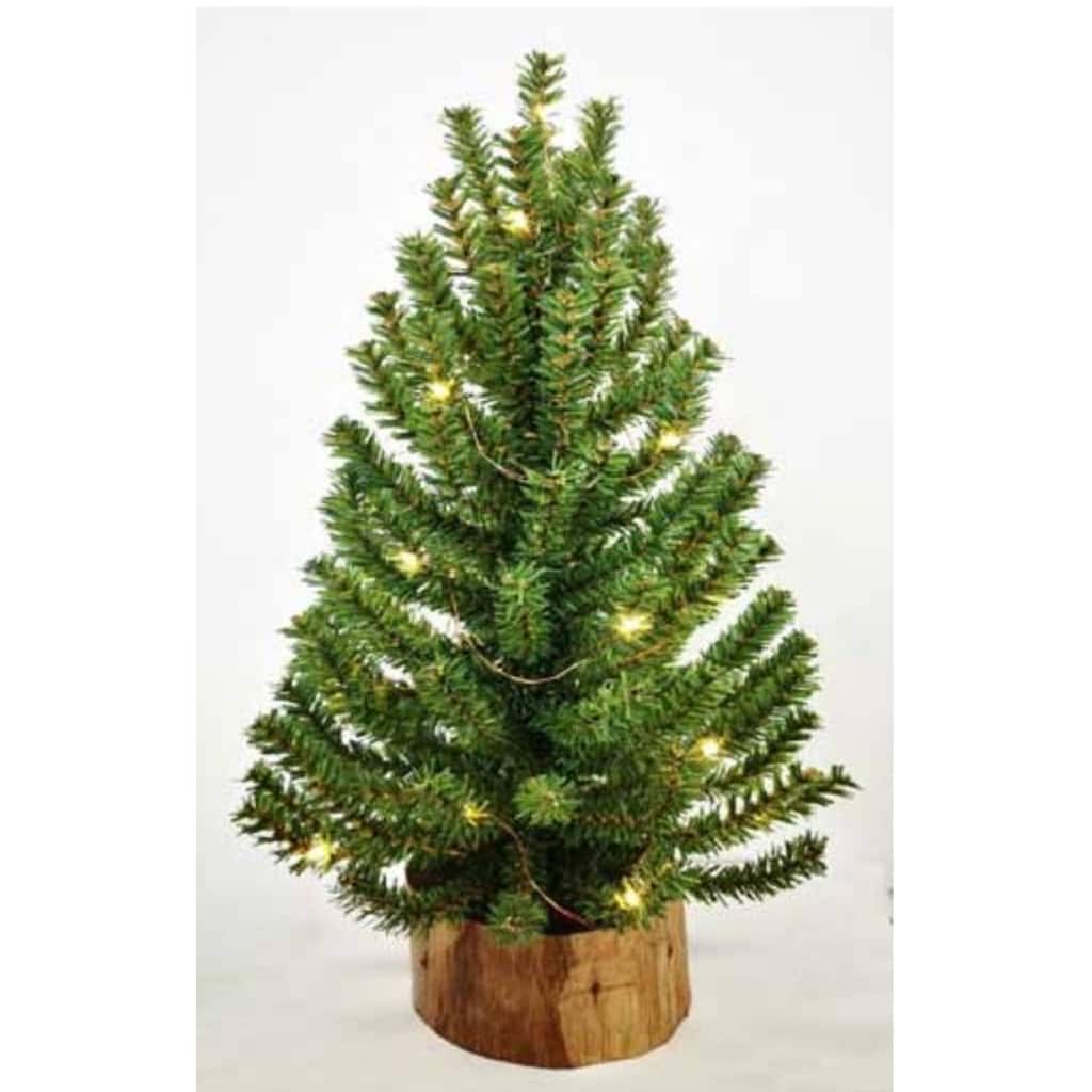 18" Battery Operated LED Warm White Table Top Tree