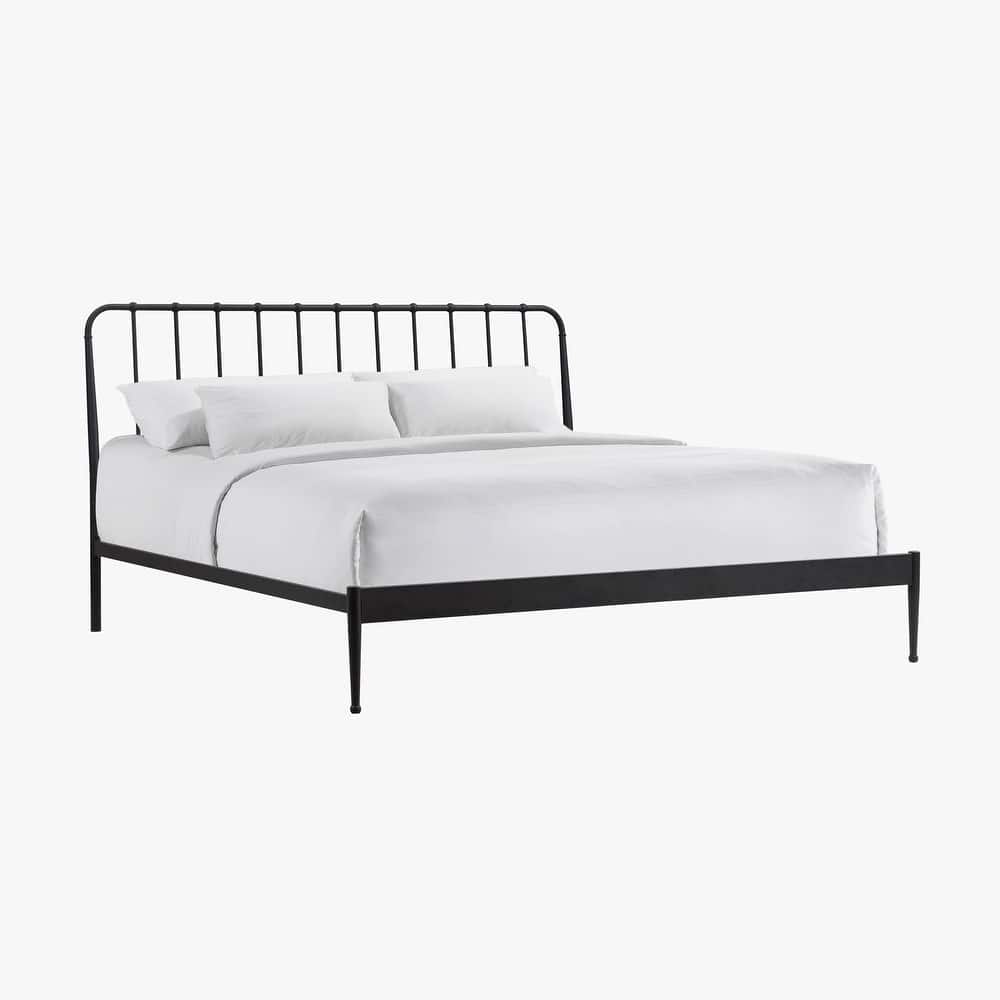 Intercon Farmhouse Metal Panel Bed, Black