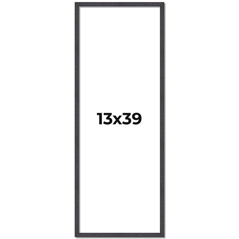 13x39 Frame Brown Picture Frame - Modern Photo Frame Includes UV