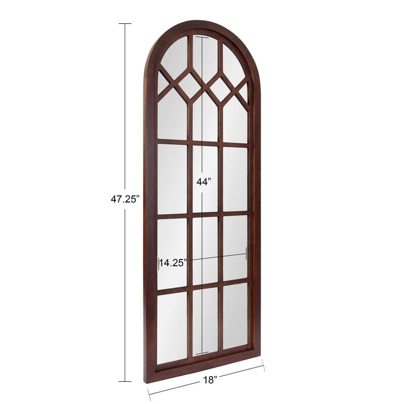 Kate and Laurel Gilcrest Windowpane Framed Mirror - 18x47