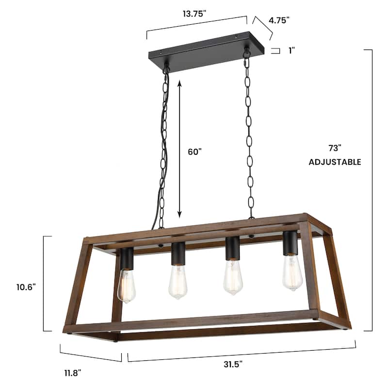 Light Society Bristol Wood Pendant Lamp