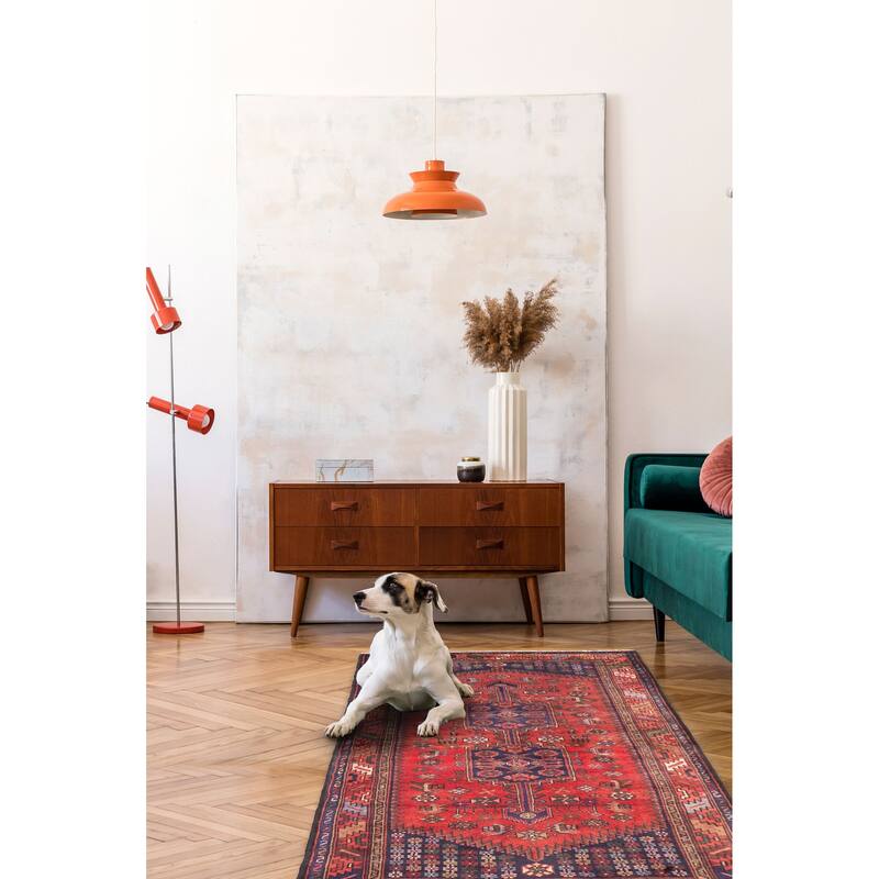 ECARPETGALLERY Hand-knotted Anadol Red Wool Rug - 3'4 x 6'4