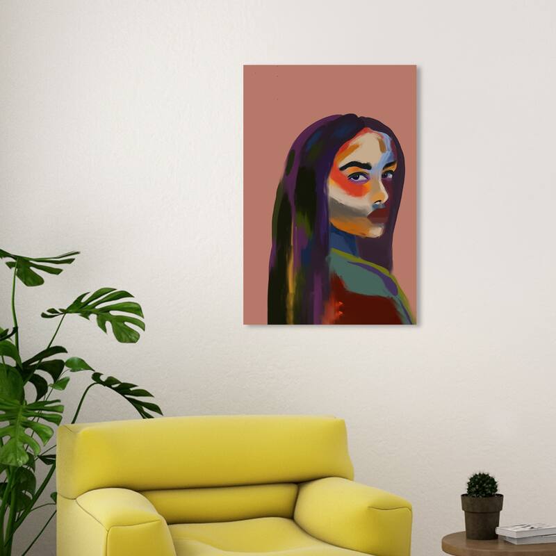 Wynwood Studio Canvas People and Portraits Rasta Girl Portrait Bronze and Copper Rose Tropical Wall Art Canvas Print - 30 x 20