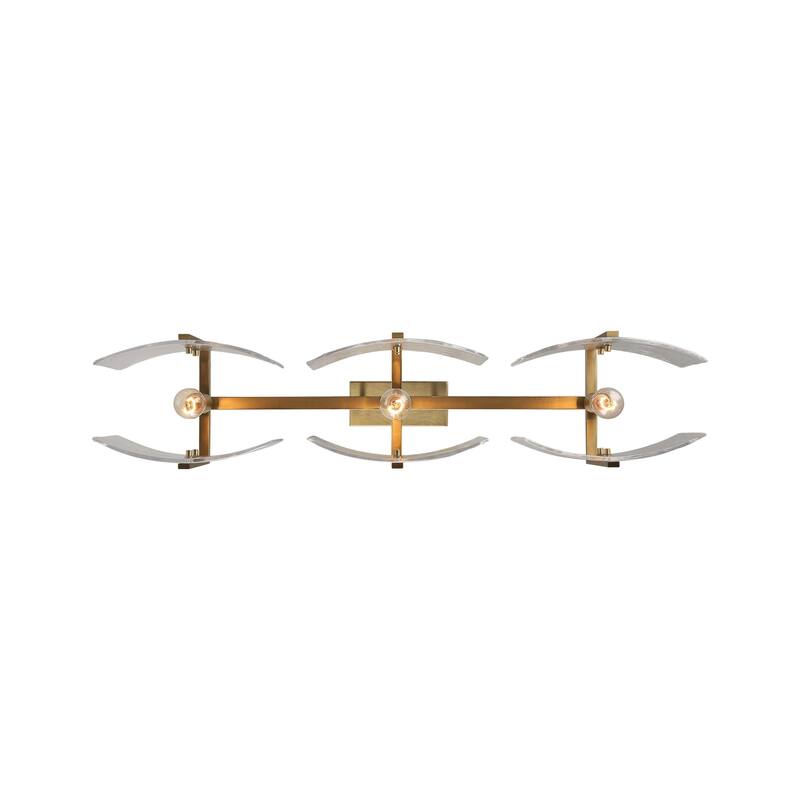 Golden Lighting Aenon 3-light Island Light in Brushed Champagne Brass