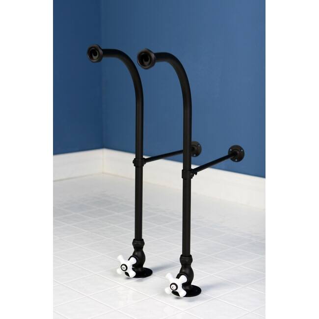 Kingston Brass Vintage Rigid Freestanding Supply Lines with Porcelain