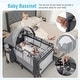 preview thumbnail 5 of 8, Gymax 4-in-1 Portable Baby Playard Nursery Center Bassinet w/ Music