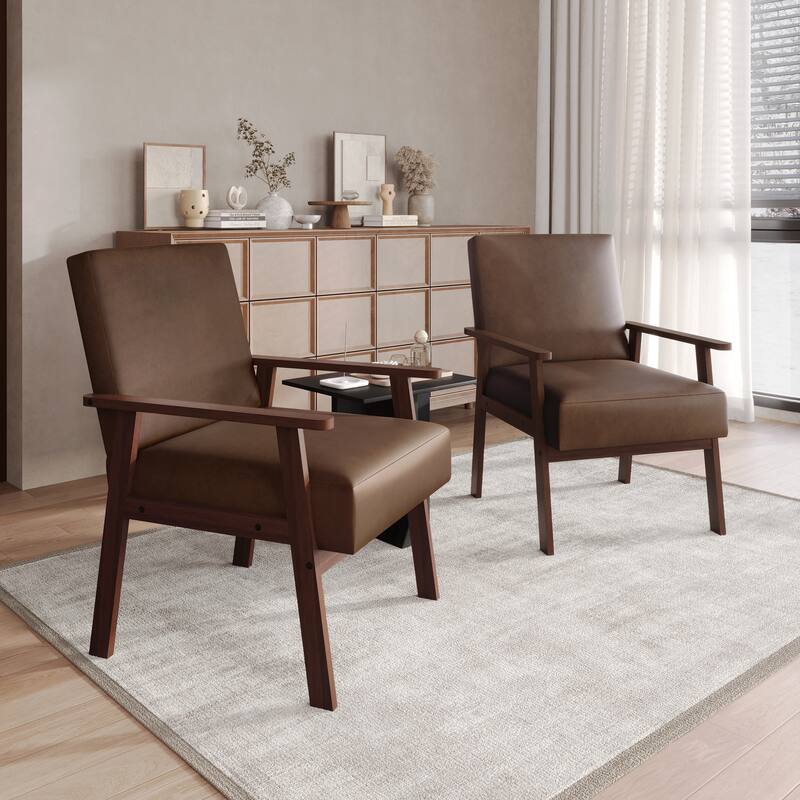 CraftPorch Minimalist 2-Pieces Accent Chairs