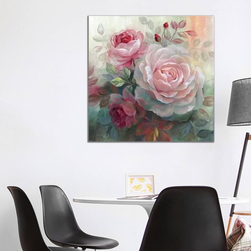 iCanvas "White Roses II" by Nan Canvas Print - 37x37x1.5