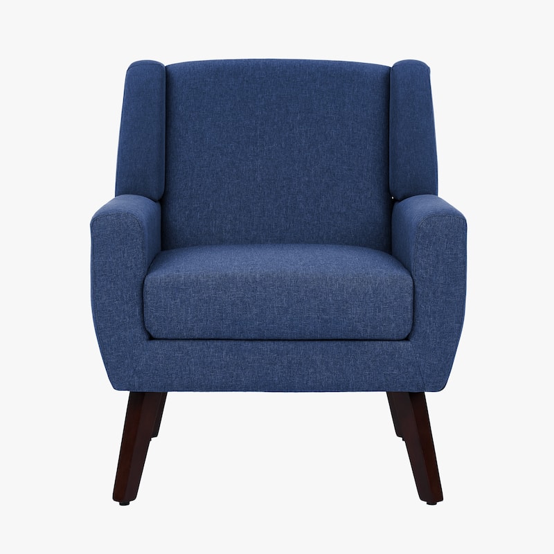 Modern Upholstered Linen Armchair Accent Chair