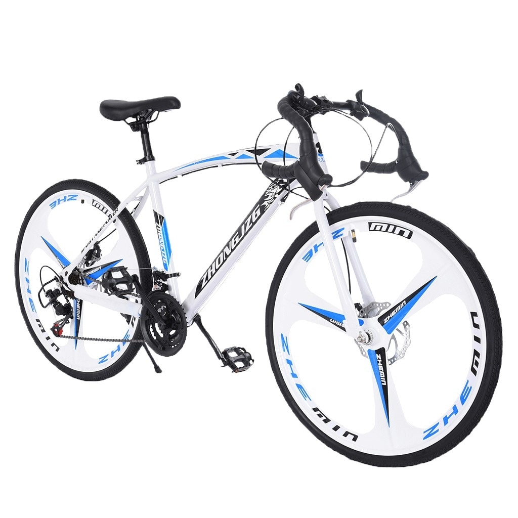 Commuters aluminum full suspension road bike 21 speed disc brakes 700c outlet