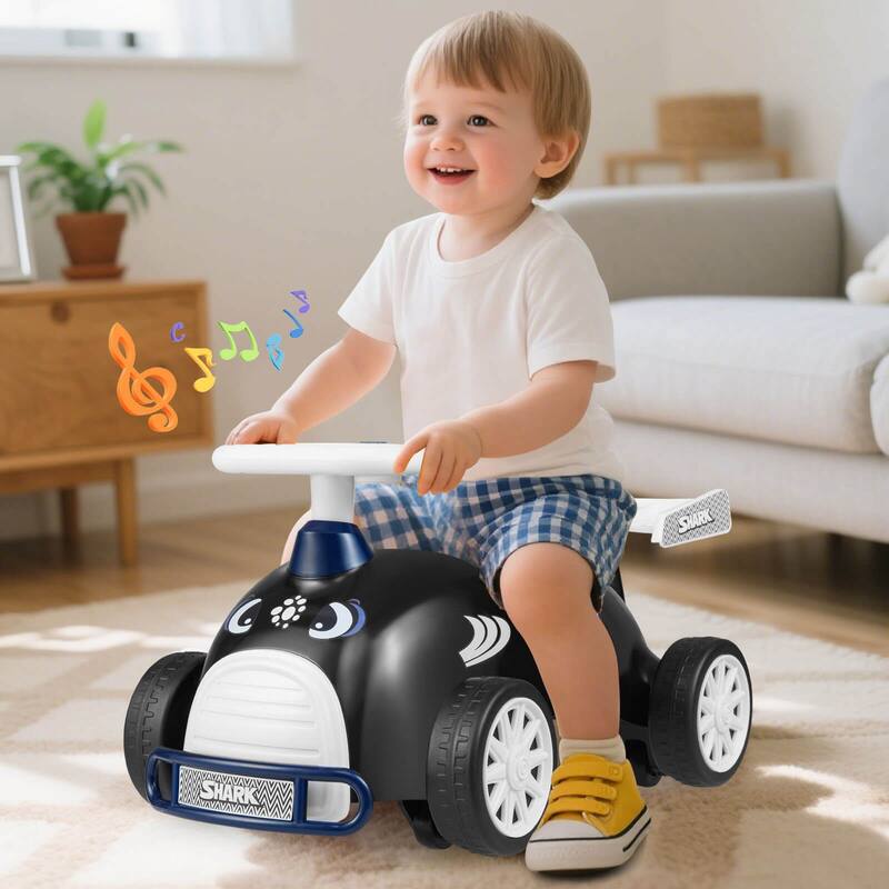 Costway Kids Ride On Push Car with Music Under-Seat Storage Universal
