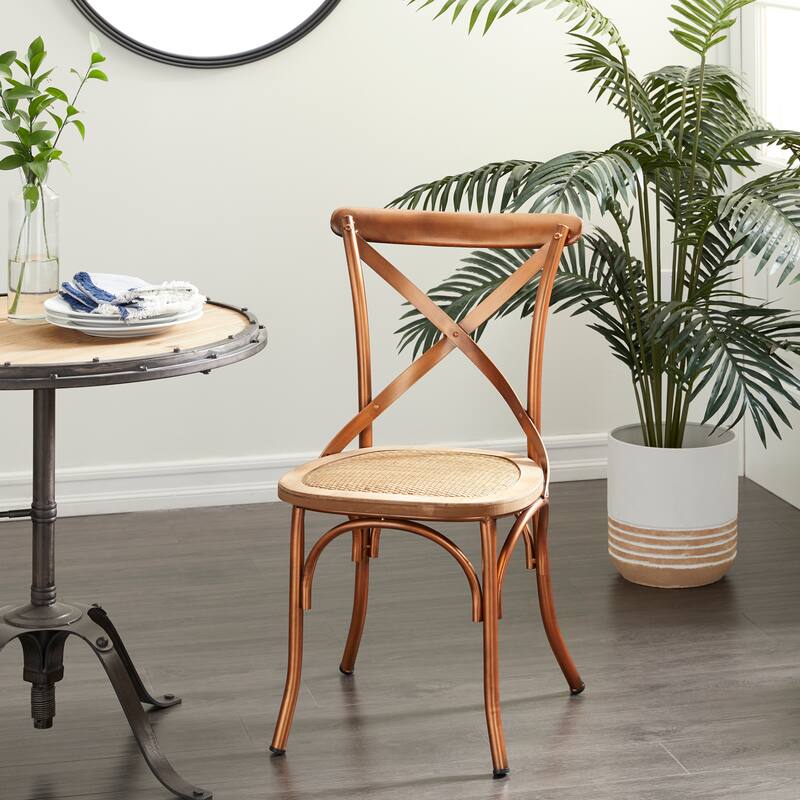 Metal Farmhouse Dining Chair (Set of 2) - 20 x 20 x 35