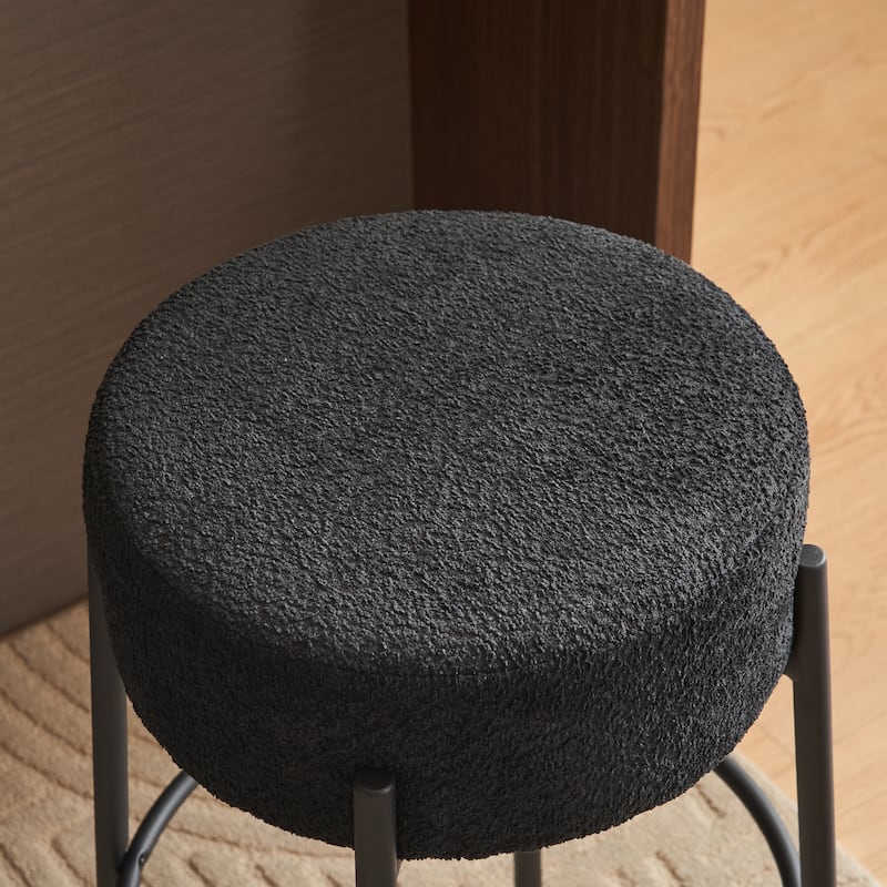 30" Tall, Round High Bar Stools, Set of 2