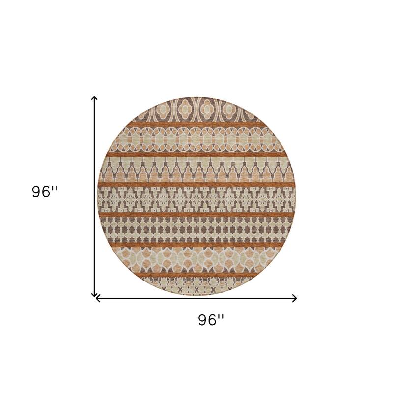 HomeRoots Quatrefoil Transitional Rectangle Outdoor Rug