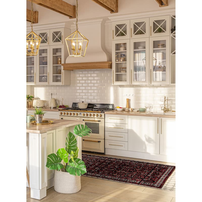 ECARPETGALLERY Hand-knotted Andelz Black Wool Rug - 3'7 x 12'10