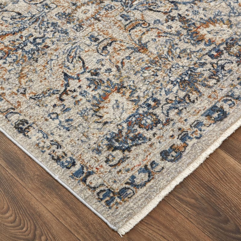 Grand Bazaar Frencess Machine Made Damask Transitional Area Rug