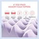 preview thumbnail 6 of 7, 4 Inch Egg Crate Memory Foam Mattress Topper with Soothing Lavender Infusion - Crown Comfort