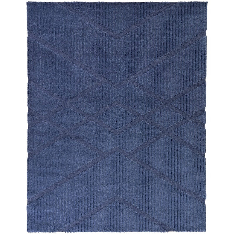 Beckett Modern Geometric Area Rug - 7'10" x 10' - Blue