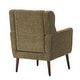 preview thumbnail 39 of 44, Linen Fabric Lounge Wingback Chairs Modern Accent Chair