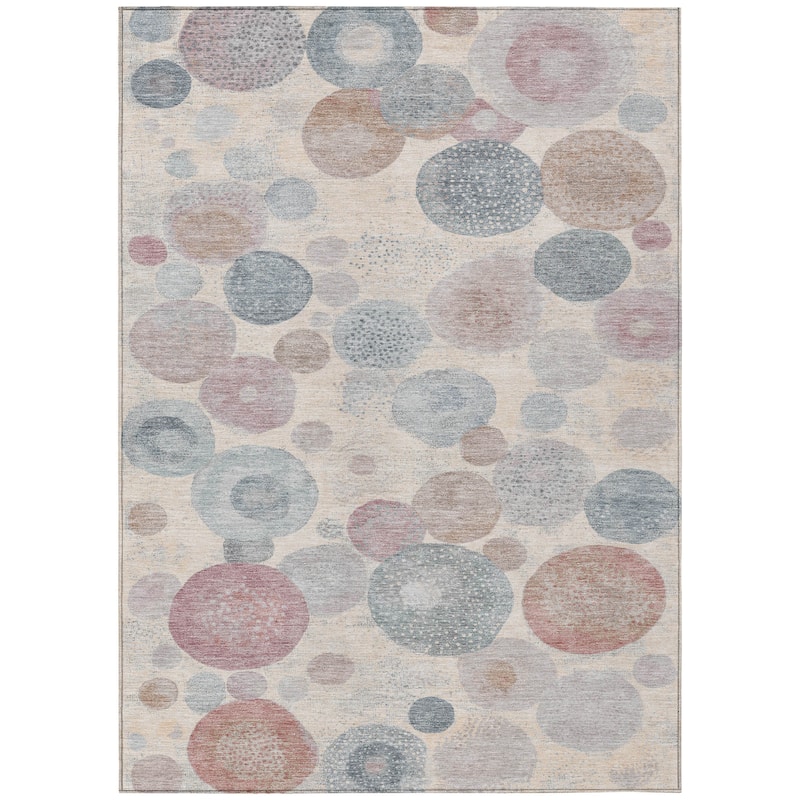 HomeRoots Geometric Transitional Rectangle Outdoor Rug