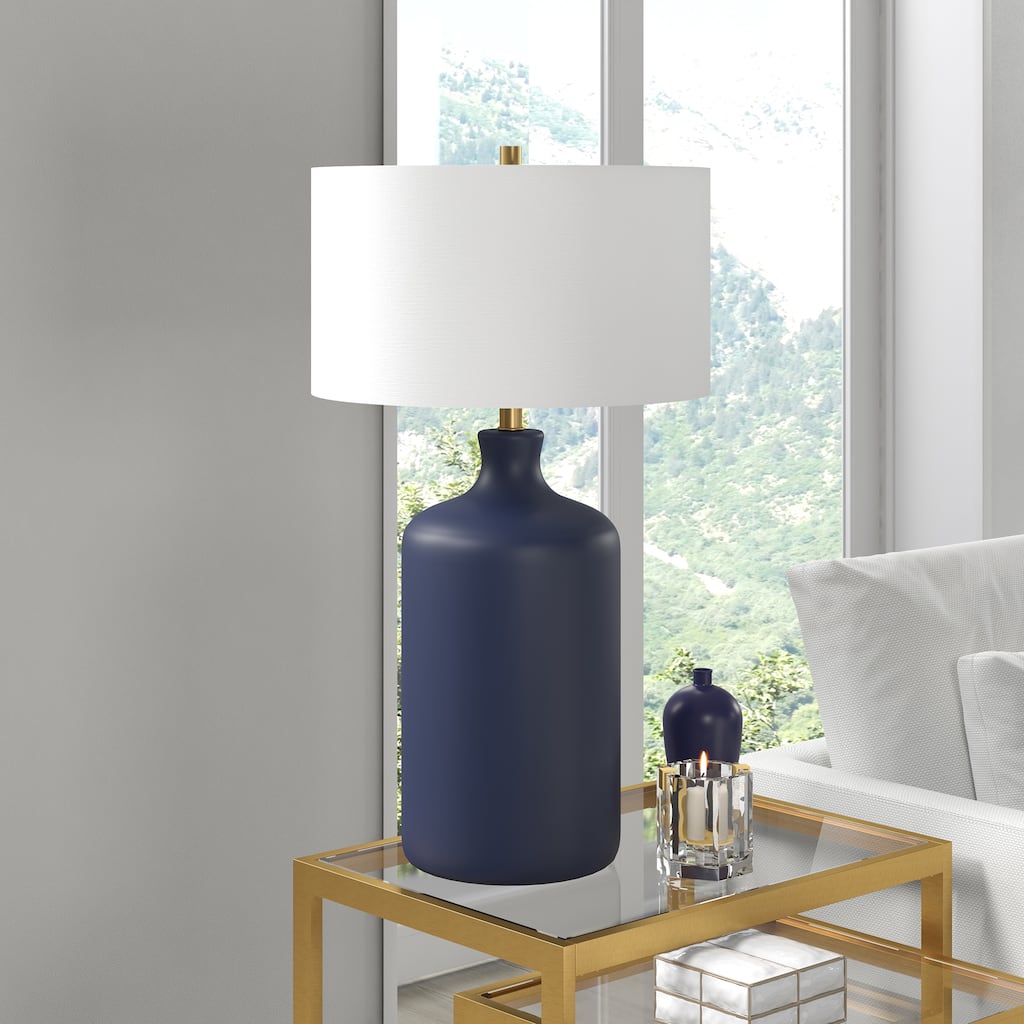 Sloane 29" Tall Ceramic Table Lamp with Fabric Shade
