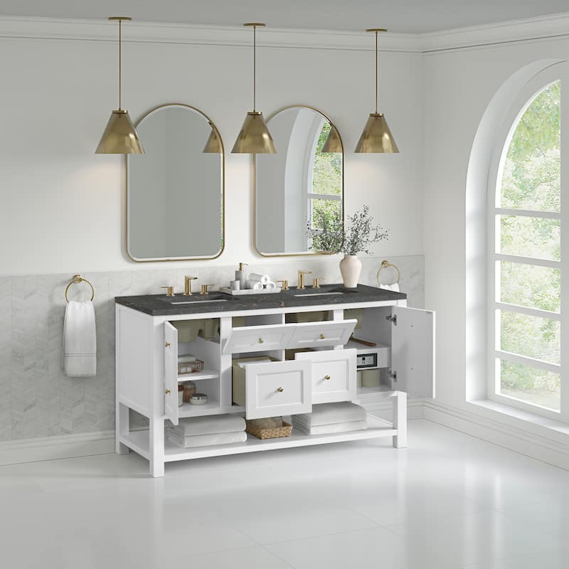 Breckenridge 60" Double Vanity, Bright White - 60D