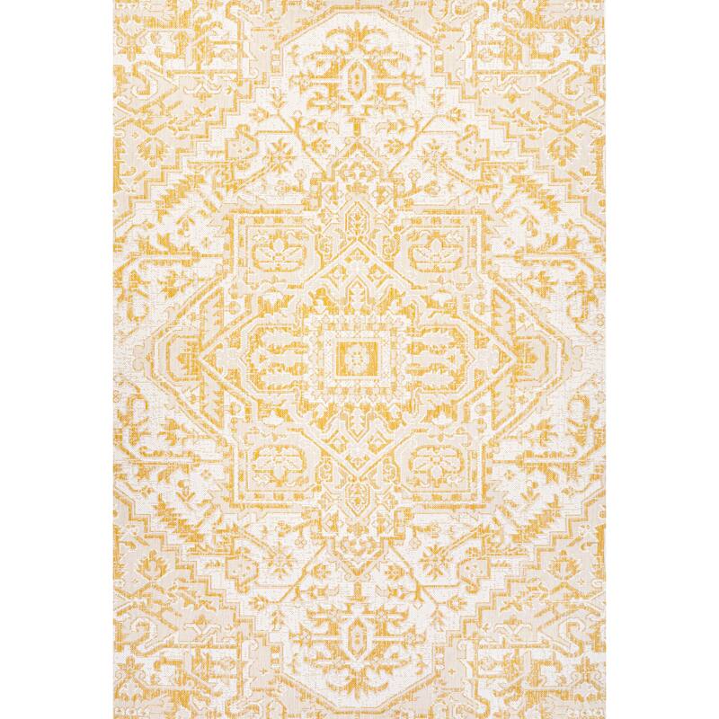 JONATHAN Y Charleston Medallion Indoor/Outdoor Area Rug