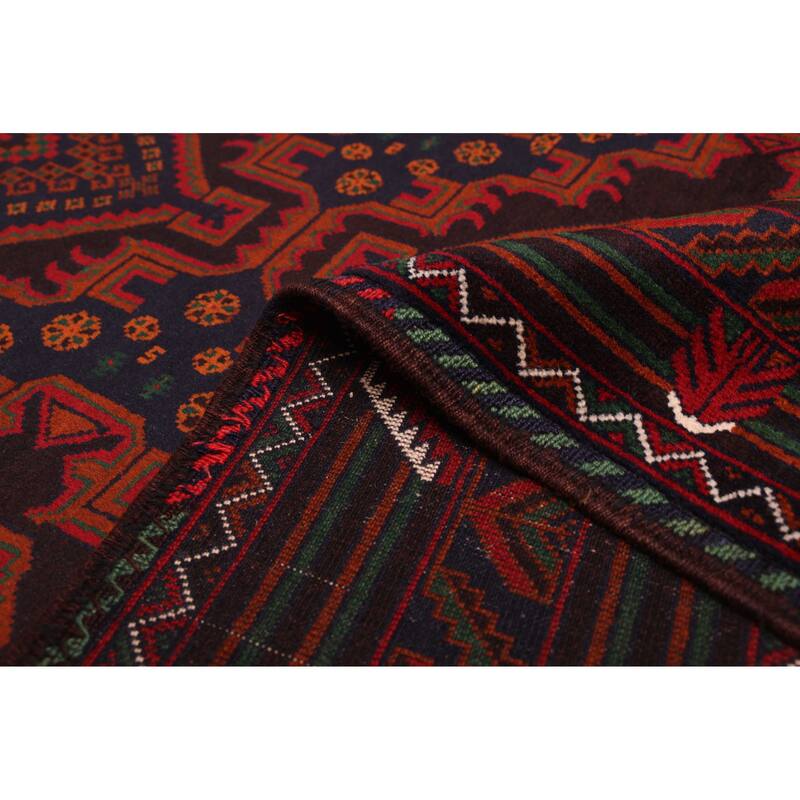 ECARPETGALLERY Hand-knotted Teimani Dark Navy Wool Rug - 3'11 x 6'2