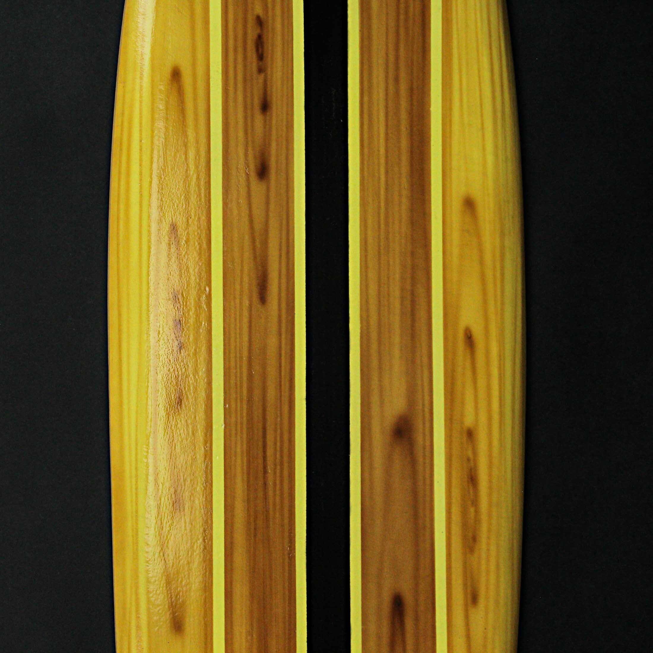 Striped Wooden Mini Surfboard Wall Hanging 39 Inch - Overstock