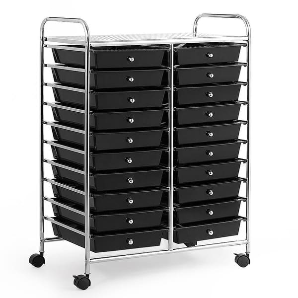 20-Drawer Organizer Cart Office School Storage Cart Rolling Drawer - On  Sale - Bed Bath & Beyond - 31806260
